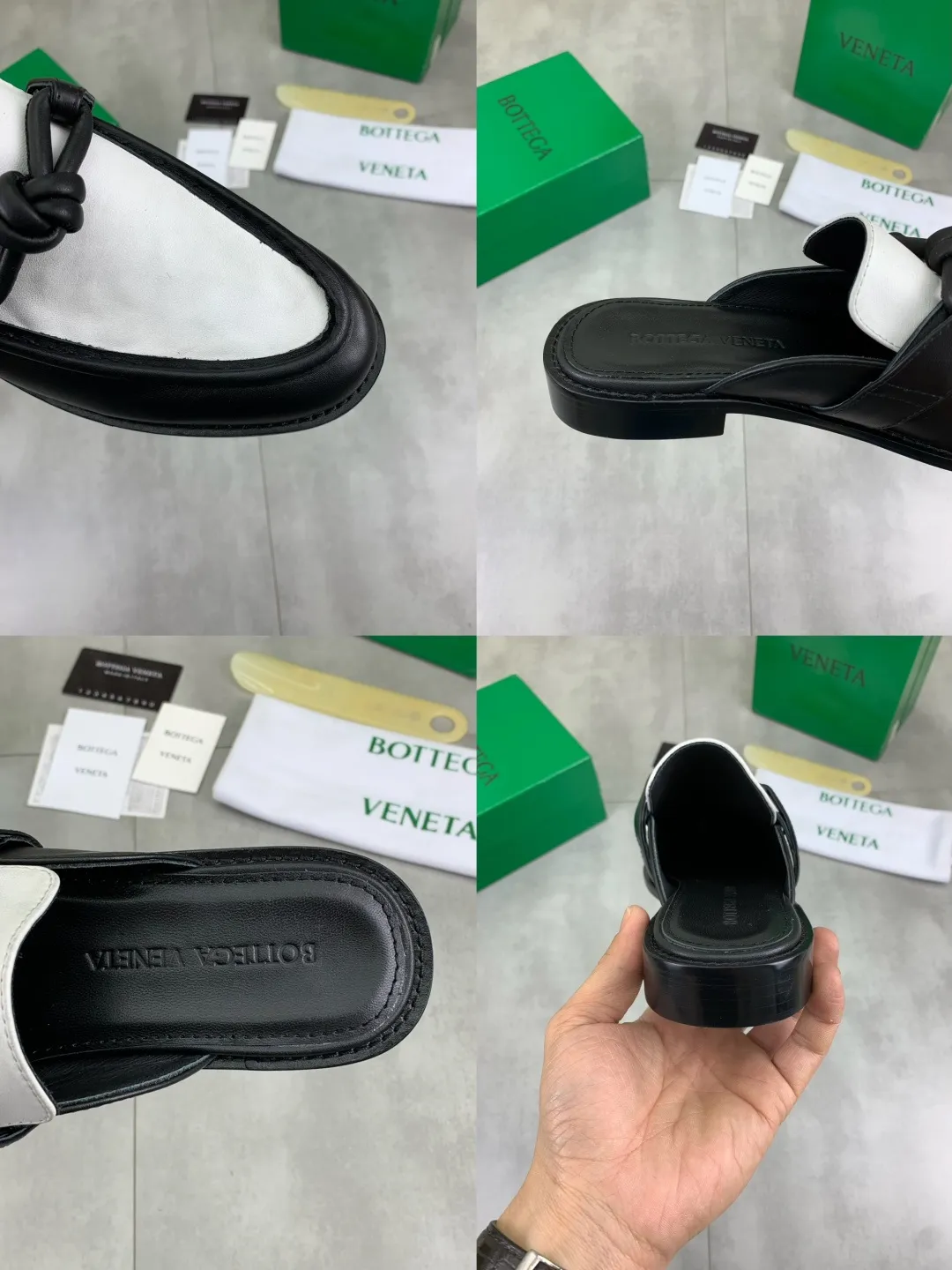 Men's shoes 💰P800 [New model] (genuine leather outsole) water-dyed cow lining 💰High-quality business couple half-slip leather shoes 💎💎💎 BOTTEGA VENETA official website synchronizes the latest top version of BV in the market, accepts material comparison, shoe type comparison, process comparison, practical and textured, versatile and suitable for any occasion, the more you look at it, the more flavorful it becomes. Purely hand-knitted craftsmanship - Upper material, calfskin imported from Italy 🇮🇹 - High-quality water-dyed cowhide lining - Original private model customized leather outsole -Size: Female 35-39 (40 ordered) Male 39-44 (38 45 can be customized) Color: Multiple colors available